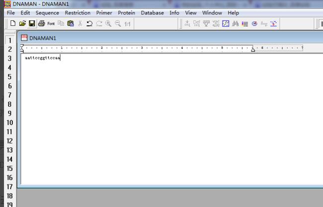 如何用DNAMAN软件得到反向互补的DNA序列
