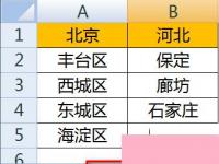 电脑系统小知识：如何使用Excel做二级下拉菜单