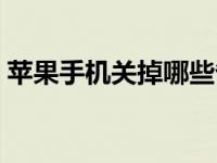 苹果手机关掉哪些省电（苹果手机省电方法）