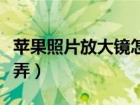 苹果照片放大镜怎么弄（苹果照片放大镜怎么弄）