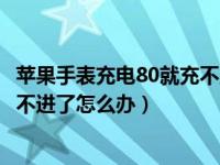 苹果手表充电80就充不上电啥情况（苹果手机充电到80就充不进了怎么办）