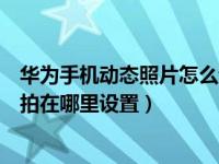 华为手机动态照片怎么设置主照片（华为手机动态照片怎么拍在哪里设置）