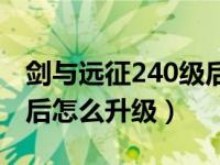 剑与远征240级后怎么升级（剑与远征240级后怎么升级）