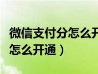 微信支付分怎么开通爱奇艺会员（微信支付分怎么开通）