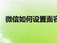 微信如何设置面容锁（微信锁在哪里设置）