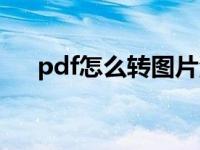 pdf怎么转图片清楚（pdf怎么转图片）