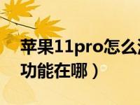 苹果11pro怎么添加录屏功能（苹果11录屏功能在哪）