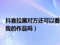 抖音拉黑对方还可以看到我作品吗（抖音拉黑了对方能看到我的作品吗）