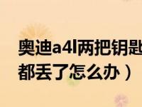 奥迪a4l两把钥匙不一样（奥迪汽车钥匙两把都丢了怎么办）