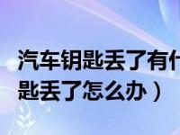 汽车钥匙丢了有什么解决办法（普通的汽车钥匙丢了怎么办）