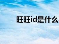 旺旺id是什么平台（旺旺id是什么）