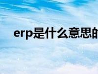 erp是什么意思的缩写（erp是什么意思）