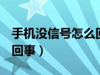 手机没信号怎么回事oppo（手机没信号怎么回事）