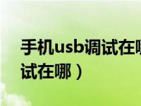 手机usb调试在哪里oppo手机（手机usb调试在哪）