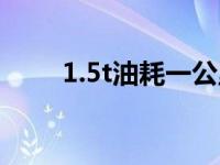 1.5t油耗一公里多少钱（1.5t油耗）