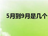 5月到9月是几个月（5月到9月是几个月）