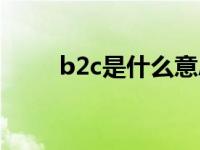 b2c是什么意思（b2c是什么意思）