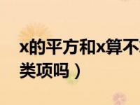 x的平方和x算不算同类项（x和x的平方是同类项吗）