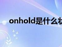 onhold是什么状态（onhold是拒了吗）