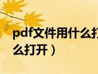 pdf文件用什么打开可以更改（pdf文件用什么打开）