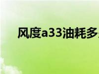 风度a33油耗多少正常（风度a33油耗）