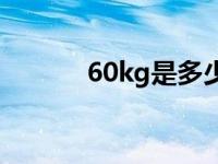 60kg是多少斤（6kj是多少斤）