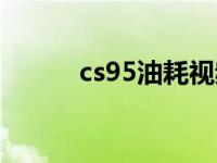 cs95油耗视频（cs95四驱油耗）