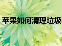 苹果如何清理垃圾内存（苹果如何清理垃圾）