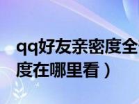 qq好友亲密度全部都在哪里看（qq好友亲密度在哪里看）