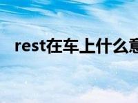 rest在车上什么意思（rest车上什么意思）