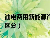 油电两用新能源汽车车牌（油电车牌纯电车牌区分）