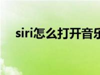 siri怎么打开音乐并播放（siri怎么打开）