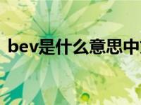 bev是什么意思中文翻译（bev是什么意思）