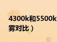 4300k和5500k效果图（4300k和5500k雨雾对比）