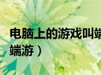 电脑上的游戏叫端游吗（电脑游戏叫网游还是端游）