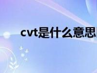 cvt是什么意思医学（cvt是什么意思）