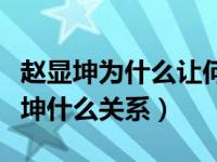 赵显坤为什么让何从容当助理（何从容跟赵显坤什么关系）