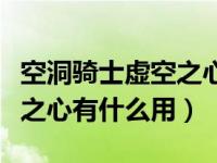 空洞骑士虚空之心为什么不要（空洞骑士虚空之心有什么用）