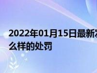 2022年01月15日最新发布:禁止鸣笛的地方鸣喇叭会受到什么样的处罚