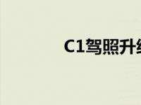 C1驾照升级B2需要什么条件