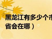 黑龙江有多少个市分别叫什么名字（黑龙江的省会在哪）